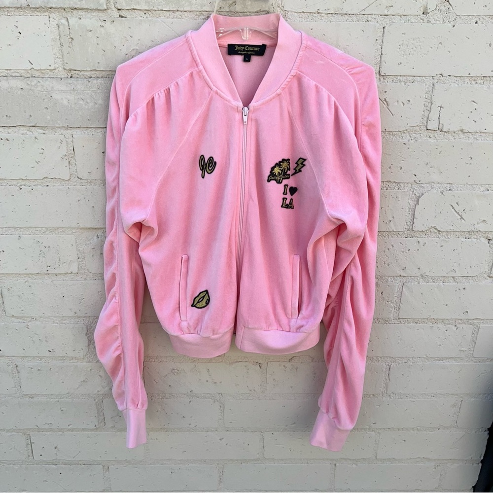 Juicy Couture Black Label Puff Sleeve Collar Track Jacket NWOT